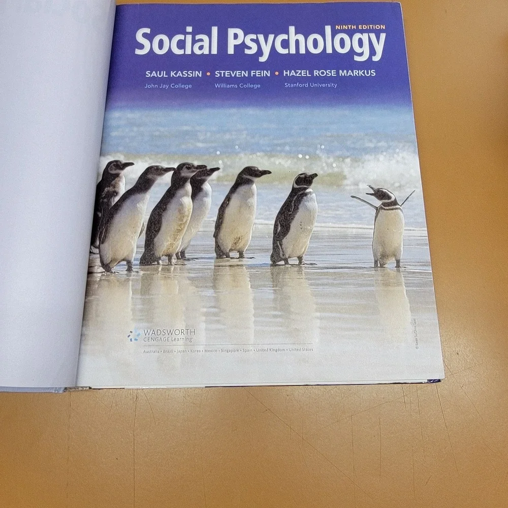 SOCIAL PSYCHOLOGY - 9th EDITION - KASSIN, FEIN, MARKUS